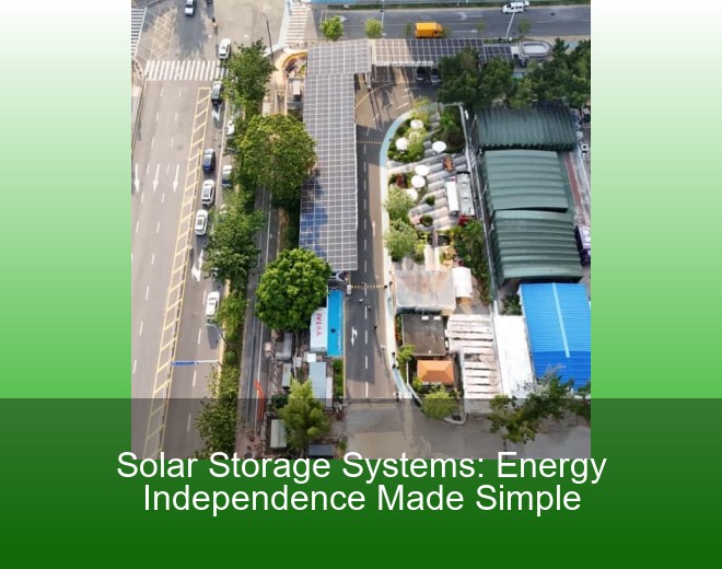 Solar Storage Systems: Energy Independence Made Simple